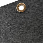 Coated Canvas Calfskin Vintage Check Medium Note Crossbody Bag Black