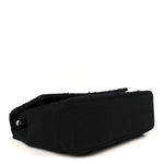 Wool Jumbo Chocolate Bar Mademoiselle Flap Black
