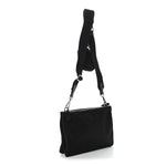 Re-Nylon Saffiano Re-Edition 2000 Double Zip Crossbody Bag Black