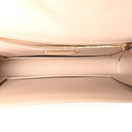 Printed Calfskin Ginny Shoulder Bag Beige