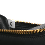 Soft Calfskin Mini Arque Shoulder Bag Black