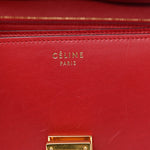 Box Calfskin Medium Classic Box Flap Bag Red