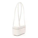 Shiny Caviar Preppy Coco Long Vanity With Strap White