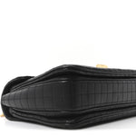 Calfskin Quilted Medium C Bag Black