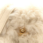 Fantasy Fur CC Mini Flap Bag White