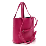 Calfskin XXS Everyday Tote Rose Magenta Black