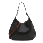 Soft Grained Calfskin Maxi B Hobo Black