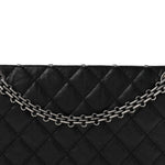 Aged Calfskin Quilted 2.55 Reissue 225 Flap Black