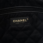 Glazed Calfskin  Quilted Small Chanel 22 Black