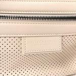 Perforated Calfskin Leggero Intrecciato Belt Bag Mist Plaster