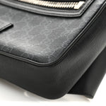 Soft GG Supreme Monogram Web Belt Bag Black Grey