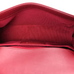 Lambskin Quilted Small Boy Flap Dark Red