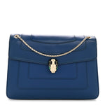 Calfskin Serpenti Forever Shoulder Bag Navy