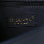 Sheepskin Chevron Quilted Medium Vintage Mademoiselle Flap Navy