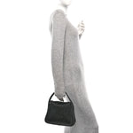 Ribbed Knit Small Ryan Bag Black