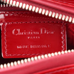Patent Cannage Medium Lady Dior Red