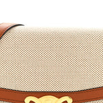 Textile Natural Calfskin Teen Triomphe White Tan