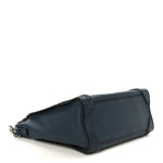 Drummed Calfskin Nano Luggage Navy Blue
