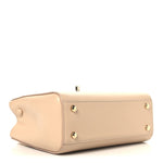 Grained Calfskin Mini Neo Executive Shopper Tote Light Beige