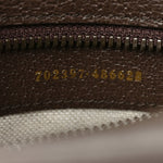 X ADIDAS Crystal Vintage Monogram Textured Dollar Calfskin Web Trefoil Logo Mini Bowling Bag Mid Natural Nut Off White New Acero