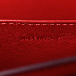 Box Calfskin Teen Classic Box Flap Bag Red