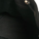Canvas Deauville Drawstring Bucket Bag Black
