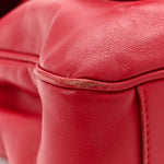 Calfskin Gancini Chain Shoulder Bag Red