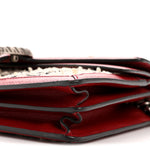 Tweed GG Monogram Small Dionysus Shoulder Bag White Black Romantic Cherry