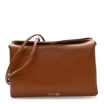 Smooth Lambskin Trio Crossbody Flap Bag Soft Tan