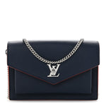 Soft Calfskin My Lockme Chain Pochette Marine Rouge