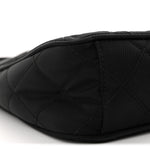 Nylon Tessuto Impuntu Quilted Crossbody Bag Black