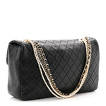Lambskin Medium Westminster Pearl Flap Black