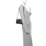 Silk Lambskin Tahiti Timeless Flap Navy White