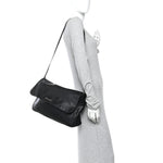 Agneau Large Grungy Messenger Black