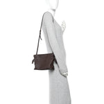 Calfskin Mini Flamenco Knot Clutch Chocolate
