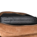 Waxed Suede Calfskin Classic Hardware Medium Le City Camel