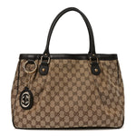 Monogram Medium Sukey Tote Dark Brown