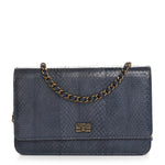 Snakeskin Wallet On Chain WOC Blue