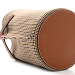 Smooth Calfskin Tweed Nano Big Bag Bucket Tan
