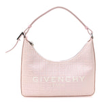 Coated Canvas Logo 4G Embossed Small Moon Cut Out Shoulder Bag Blossom Pink