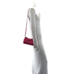 Calfskin Woven Mini Sicily Satchel Ibiscus