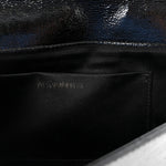 Textured Patent Monogram Large Belle De Jour Clutch Black