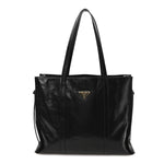 Soft Lux Large Shopping Tote Black