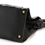 Snakeskin Large Luggage Black