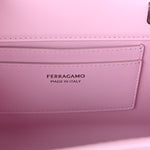 Brushed Calfskin Mini Wanda Top Handle Bag Bubble Gum