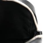 Sakai Be Green Calfskin Diagonal Stitched Mini Blondie Vertical Shoulder Bag Black
