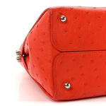 Ostrich Large Open Bar Tote Orange