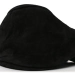 Suede Small Slouchy Banana Bag Black