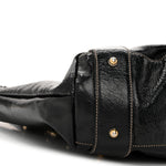 Patent Medium Pelham Shoulder Bag Black