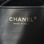 Shiny Calfskin Quilted Mini Chanel 22 Black